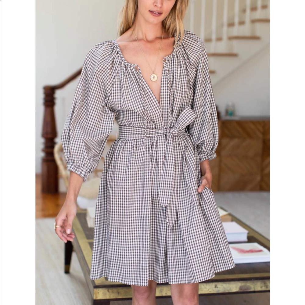 Emerson Fry NWT Dress in brown gingham